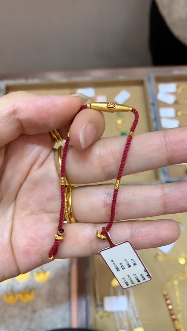 【闪购商品】定制足金手链W429|2513