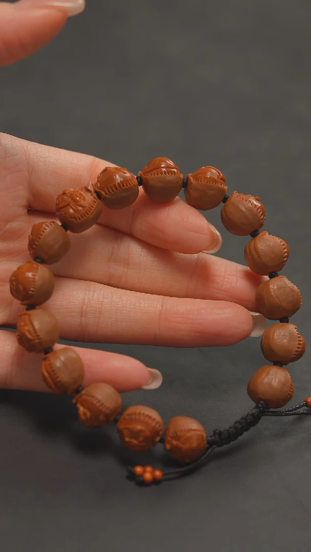 橄榄核手串原皮无相佛