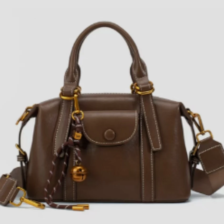 高定植鞣单肩手提包