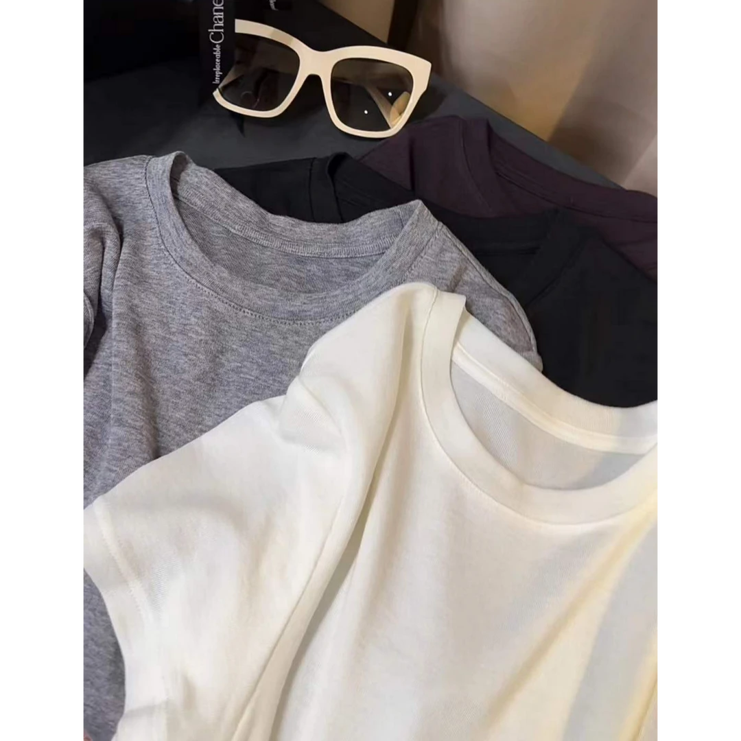 TY5 【羊毛T】齐色入！敲显质感敲推荐的显瘦天丝羊毛T（衣长56）