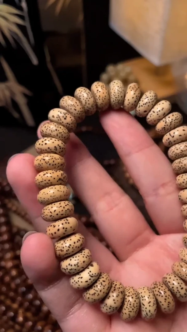 手串星月菩提精工级陈籽药片12*6手串