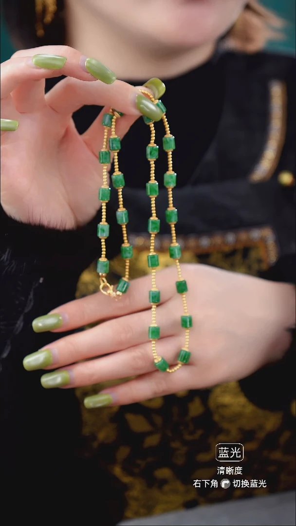 颈饰未镶嵌翡翠项链8