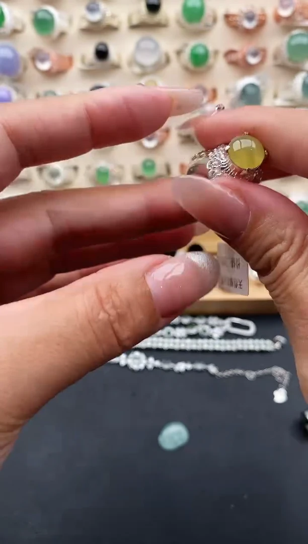 未镶嵌戒指翡翠缅甸天然A货翡翠11  10-7