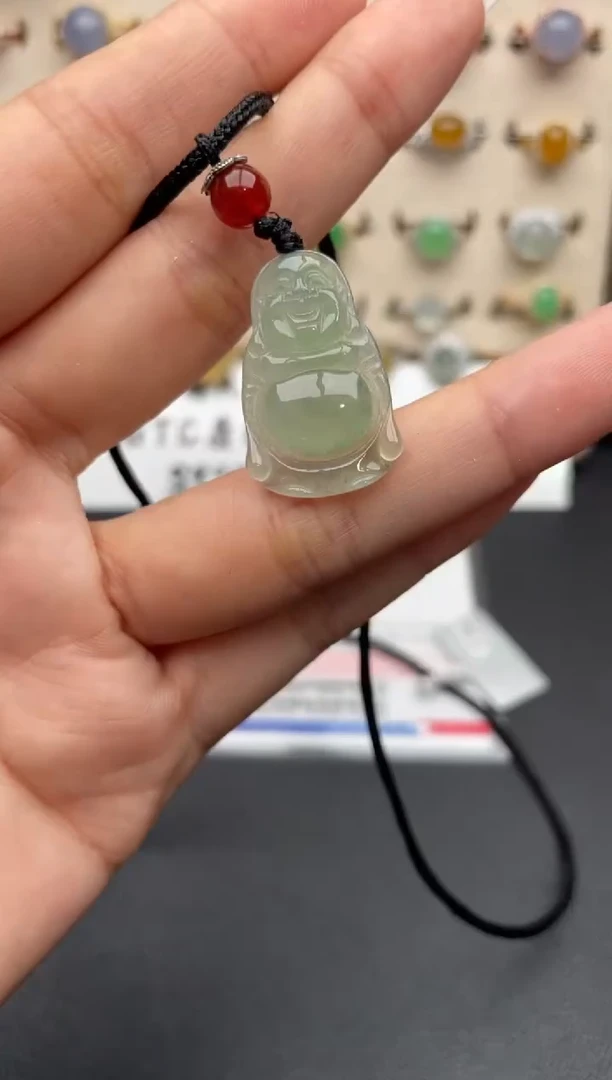 吊坠(不含链)银S925镶嵌翡翠一物一证一礼盒1