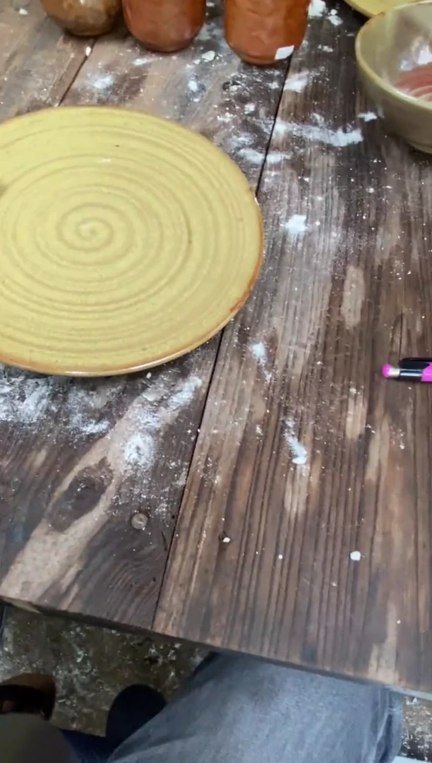 日用陶h****g浪鬼柴烧-微瑕盘子