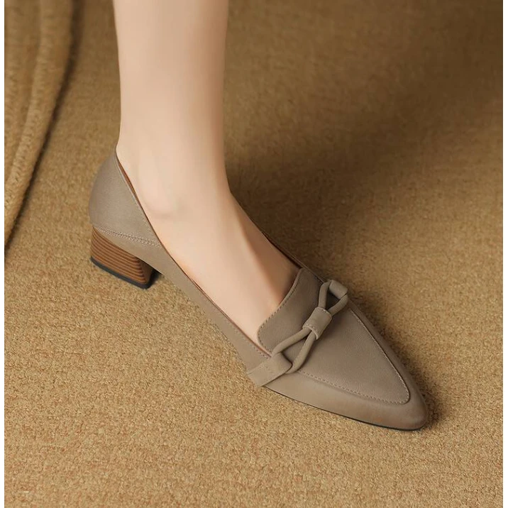 陈老板-羊皮4.5公分/夏季复古时尚包头凉鞋镂空方头法式女鞋2022