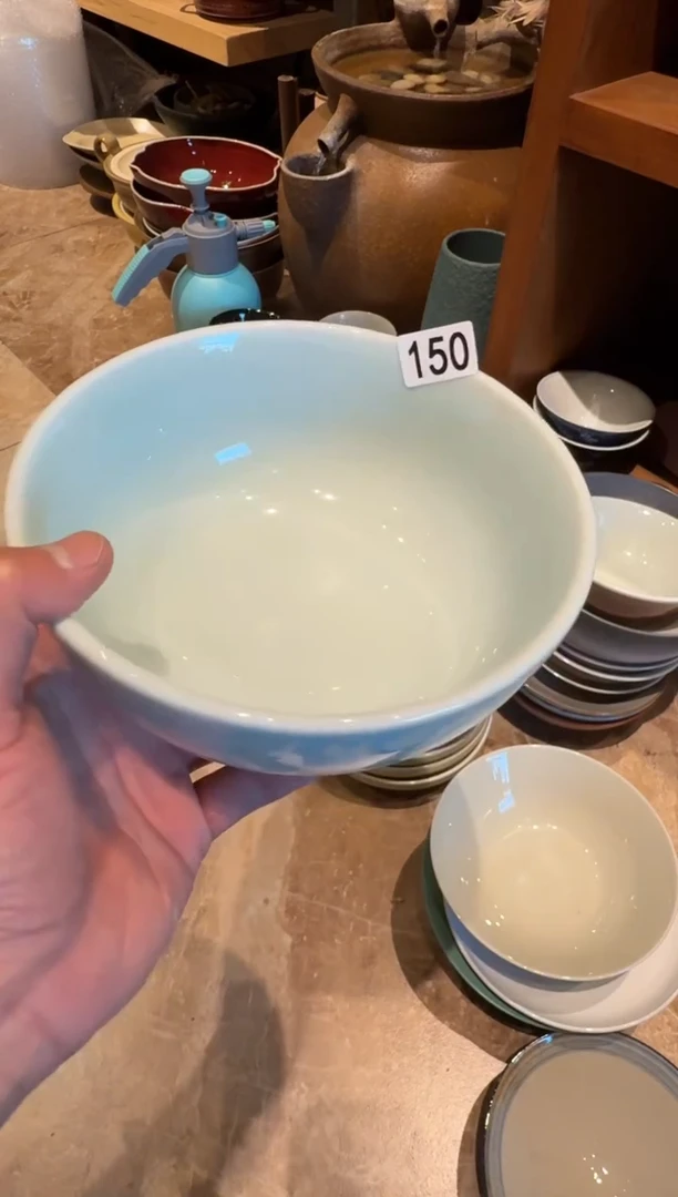 瓷片150 微瑕影青面碗1个