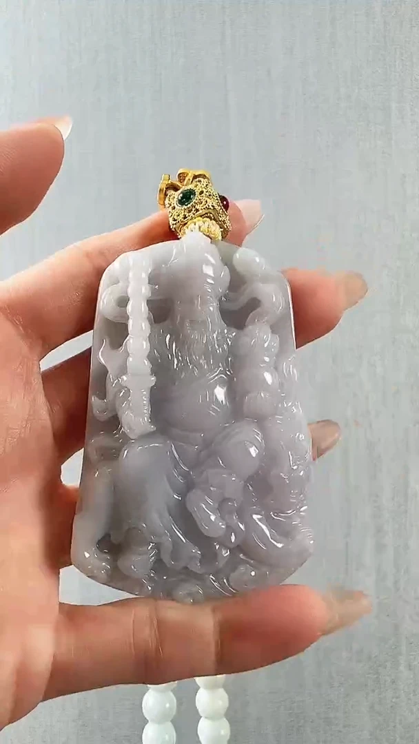 颈饰未镶嵌翡翠赵公明