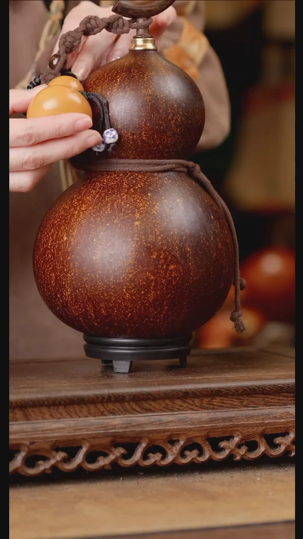 214号精品天然大漆酒葫芦一物一拍~