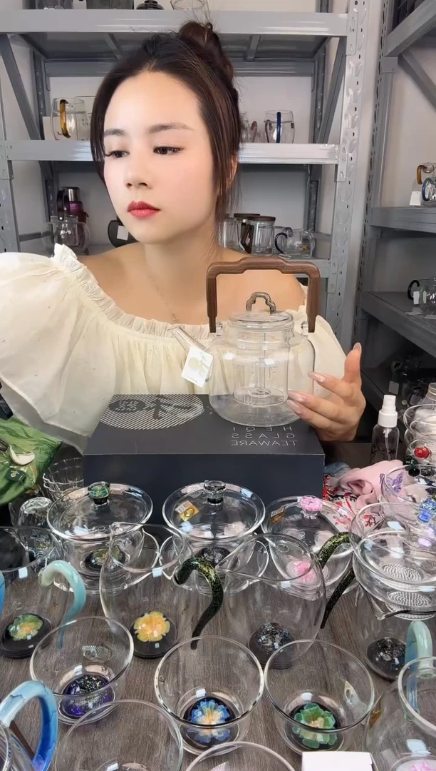 水晶玻璃无盖款千***骑禾器 黑金怡然公道杯 普通盒