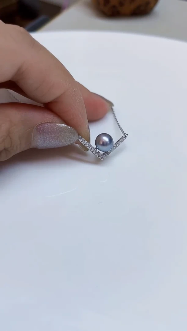 吊坠(赠链)未镶嵌海水珍珠吊坠
