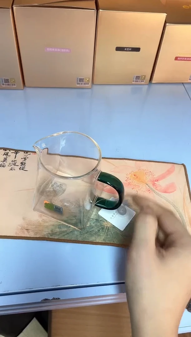 瀚然墨绿色+茶巾