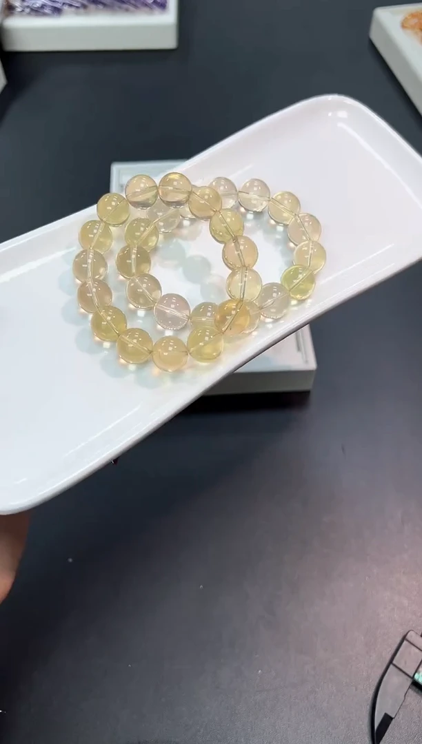 【闪购商品】水晶手串未镶嵌68U多样性发其一1条14mm默认微瑕