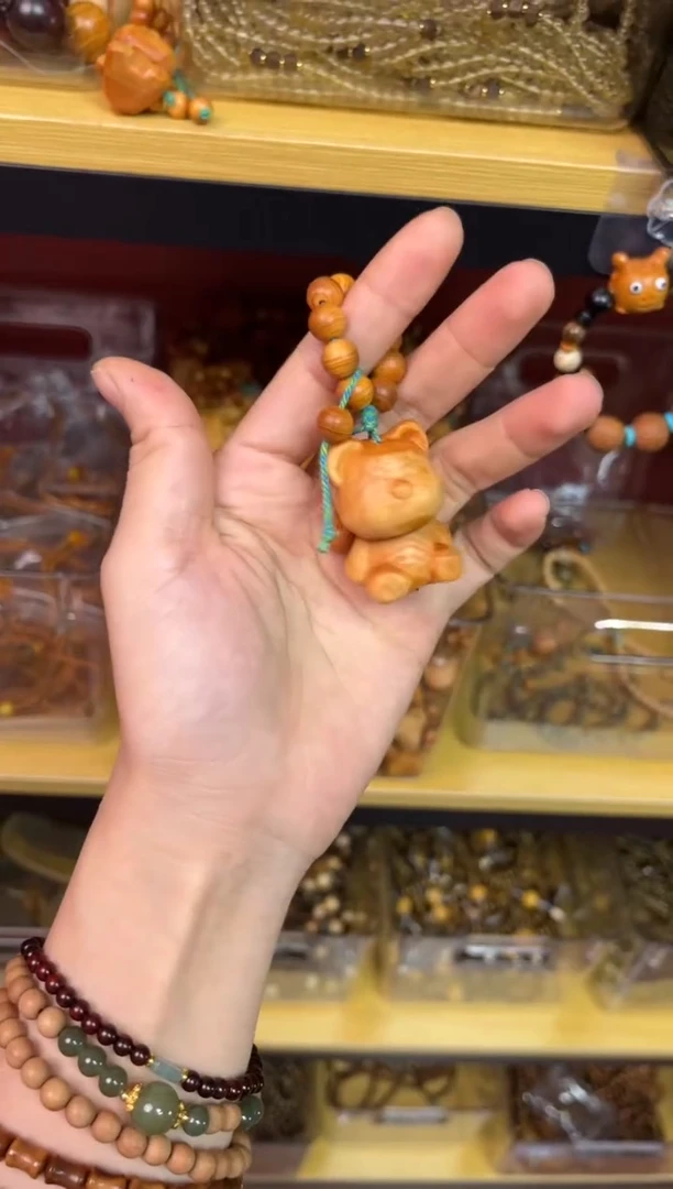 柏木（崖柏）其他002-中号熊-工艺品