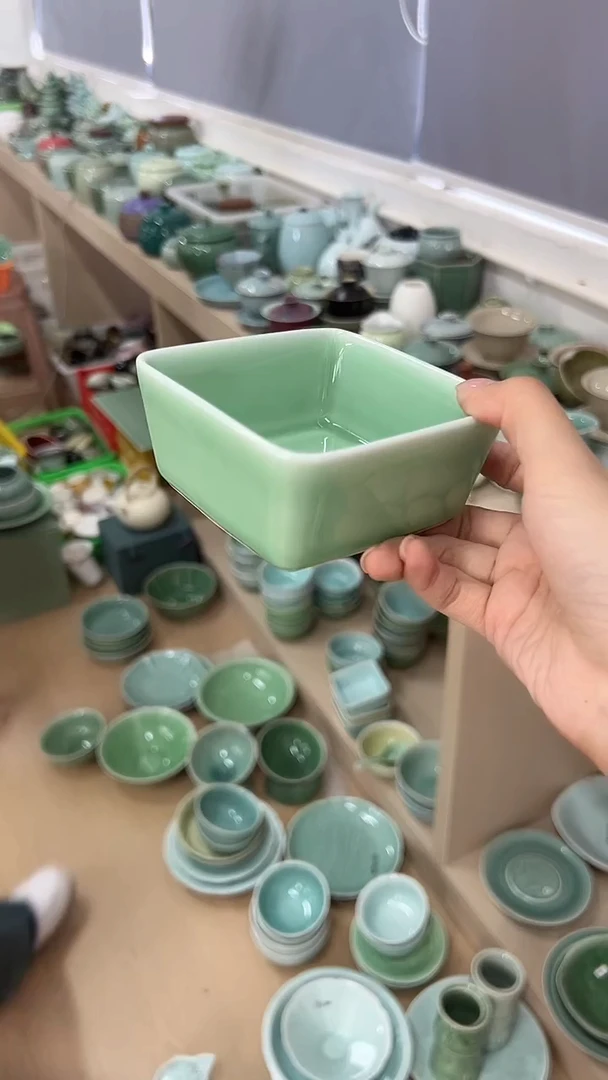 龙泉云间青瓷小米茶器