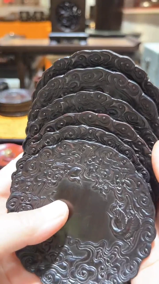 木精品木雕6片精工细作