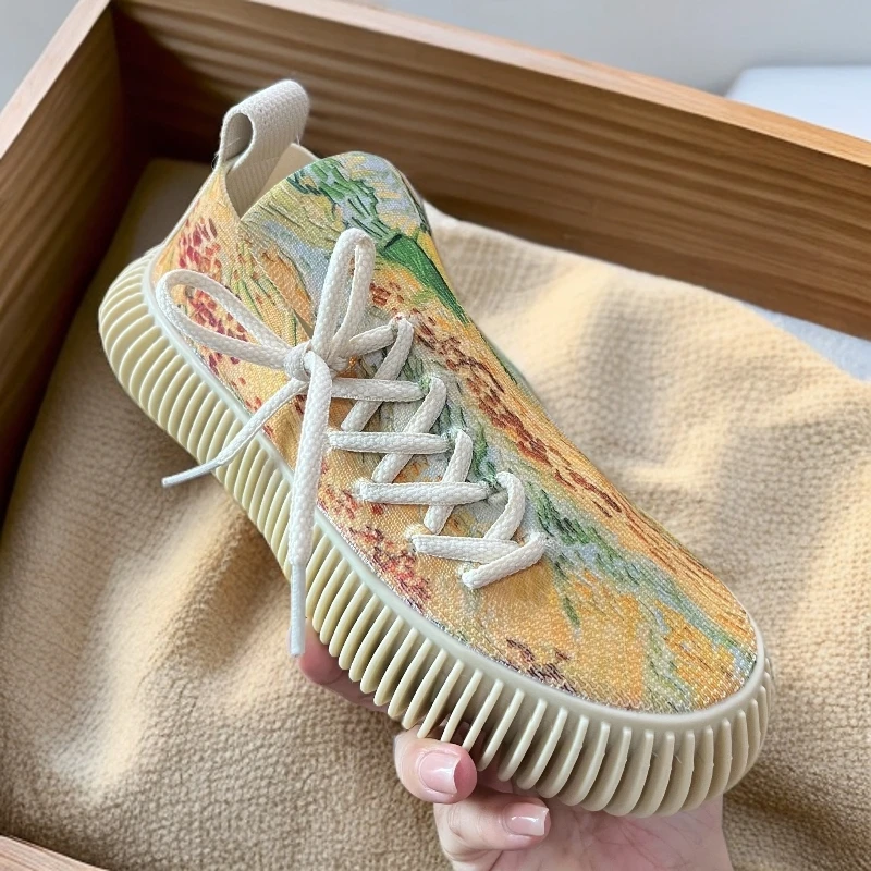 【情侣款】44721梵高系列椰子鞋定制款透气防滑休闲运动鞋