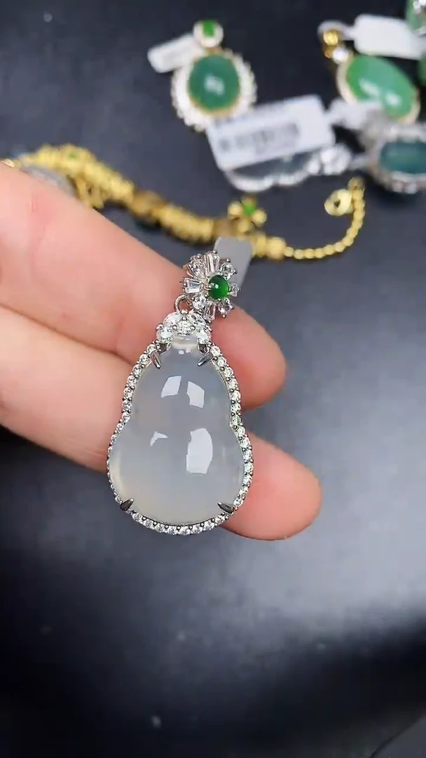 银S925镶嵌戒指翡翠3640