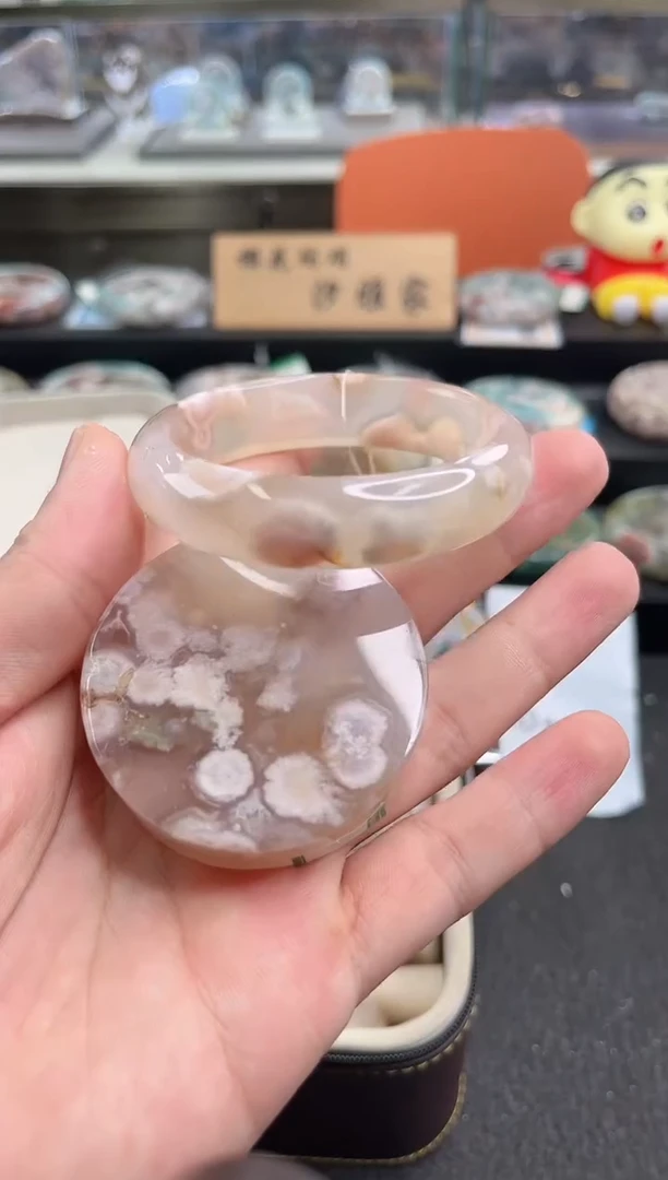 未镶嵌手镯石英质玉53圈口（赠品镯心）6751697