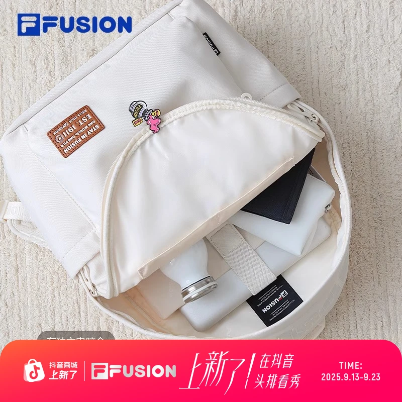 FILAFUSION斐乐潮牌情侣款背包2025夏新款潮流双肩包轻便电脑包