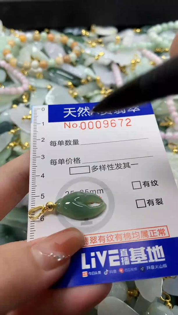 颈饰未镶嵌翡翠天然A货翡翠