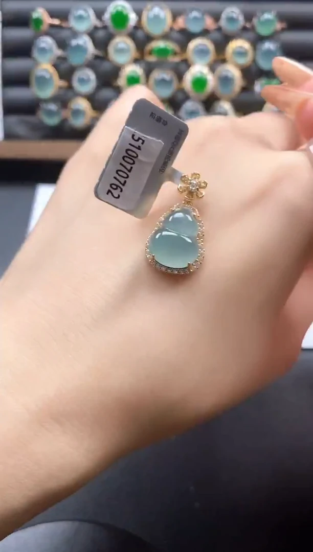 银S925镶嵌戒指翡翠5111