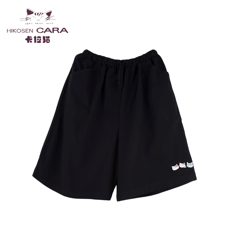 HIKOSEN CARA卡拉猫猫咪主角团短裤夏季宽松休闲百搭五分裤女可爱