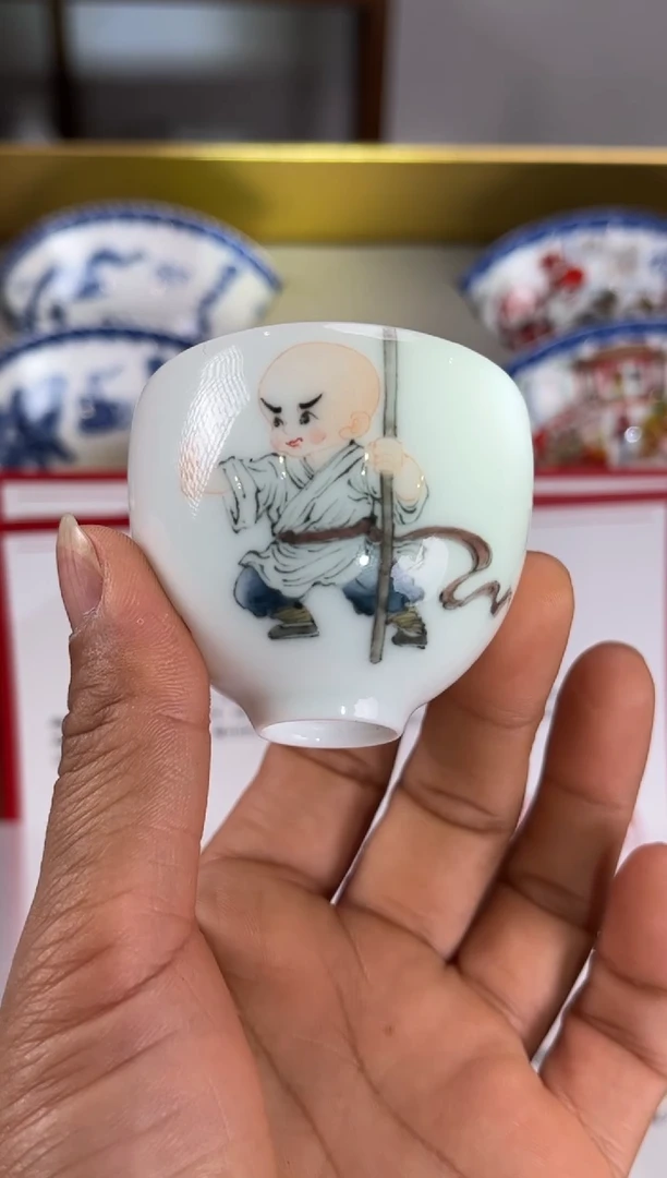 【闪购商品】景德镇文祥窑手工釉下彩单杯