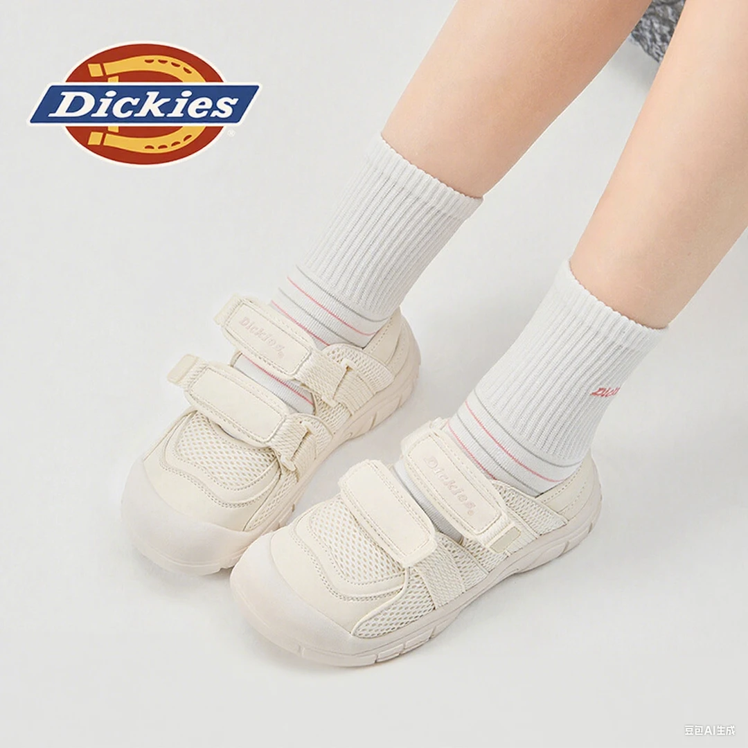 Dickies童鞋儿童凉鞋女童男童网面运动鞋透气小白鞋中大童溯溪鞋
