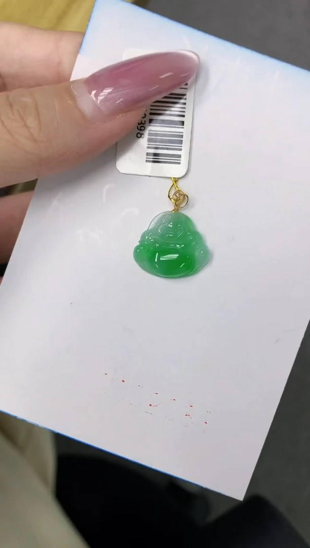 翡翠18K金镶嵌颈饰1111111111