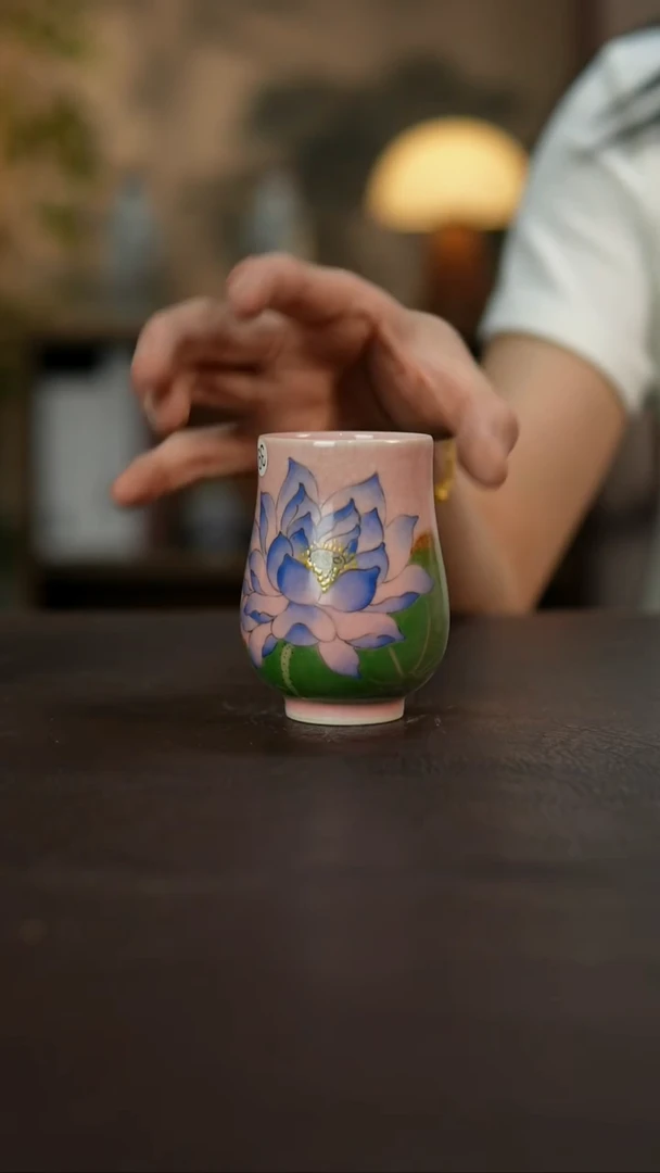 杯景德镇陶瓷杯碗柴烧多人微瑕