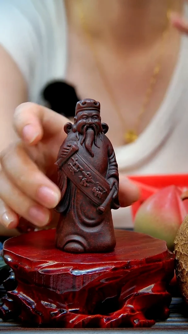 宜兴紫砂手工财神爷