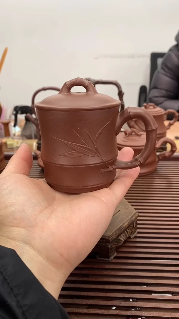 茶壶紫砂福利180毫升竹节杯