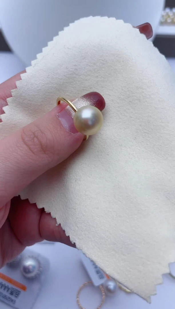 【闪购商品】海水珍珠戒指银S925镶嵌W12
