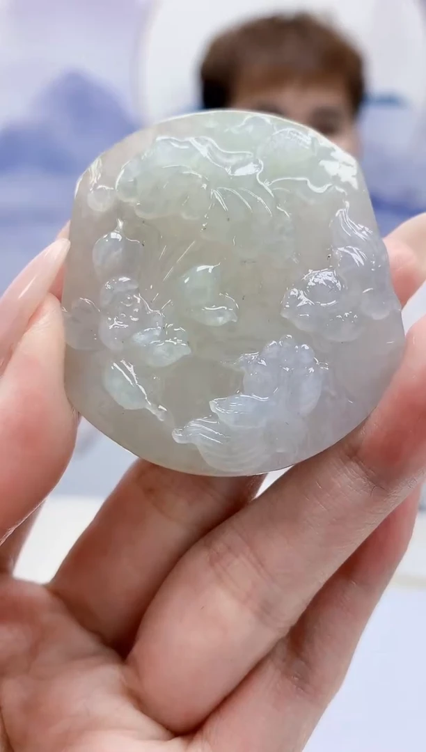 定制翡翠未镶嵌4868MM-毛货挂件122