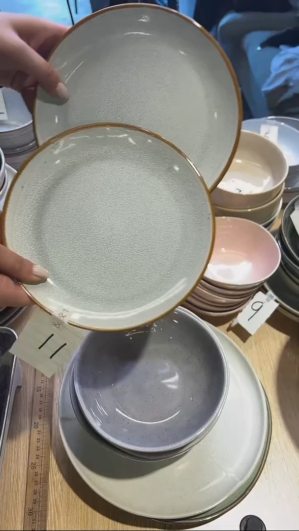 瓷64高温釉下彩陶瓷餐具
