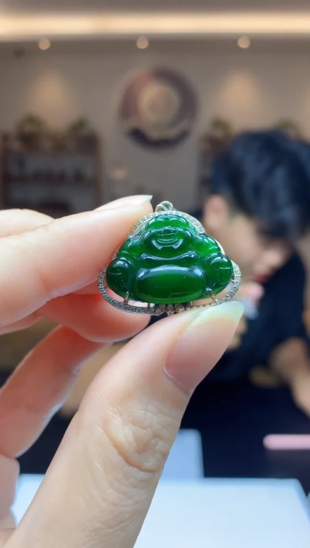 翡翠未镶嵌颈饰1087ry-jj挂件99