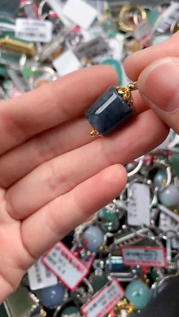 银S925镶嵌戒指翡翠1010----7