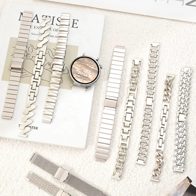 星光色系列适用华为gt6表带watch5/5pro女款gt4华为手表金属配件