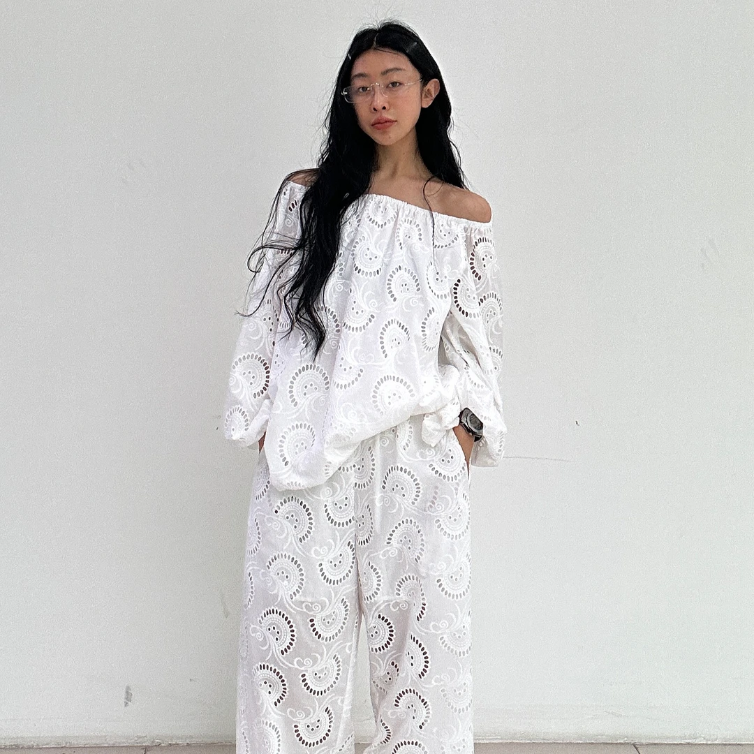 VIVISPLENDID20163#（定制款NO退NO换）清凉腰果花时尚套装