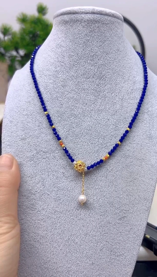 【闪购商品】青金石项链未镶嵌项链X428