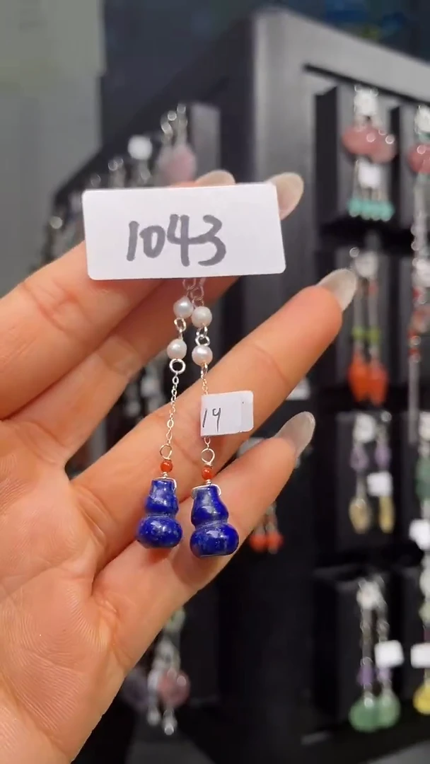 银S925镶嵌耳饰紫晶喜欢拍