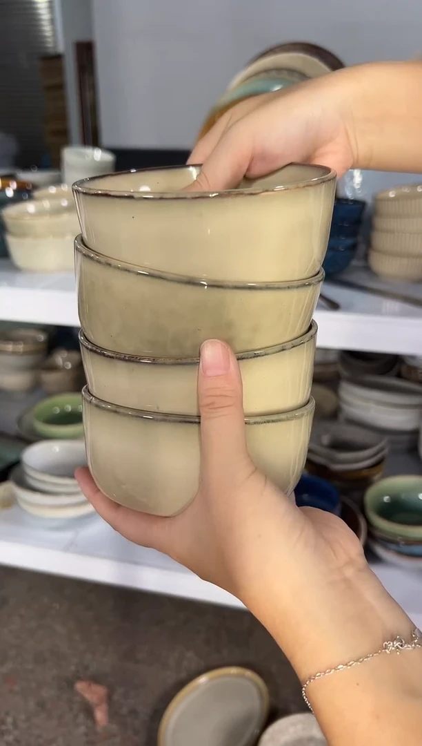 陶瓷外贸尾货瑕疵满20包邮X4 T小号