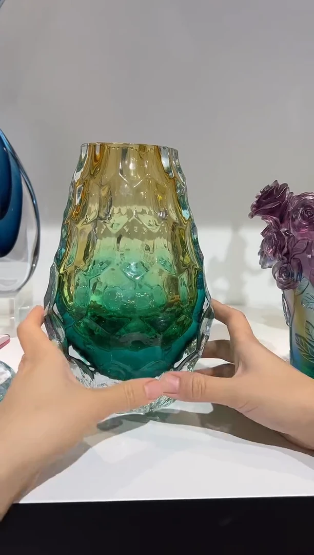 渐变切面花瓶 现货