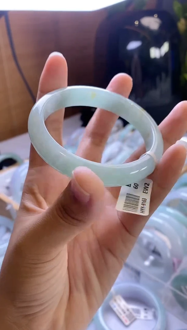 未镶嵌手镯翡翠正圈60圈口，4038