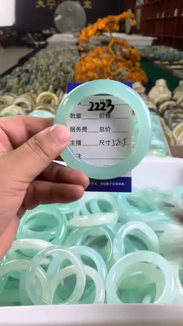 未镶嵌蛇纹石玉手镯2223