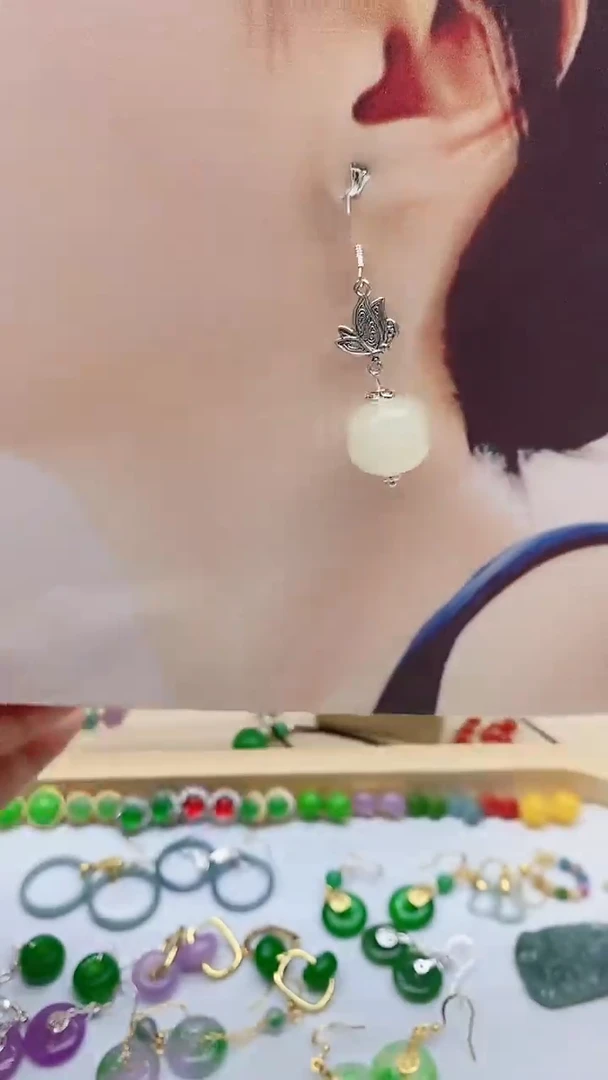 未镶嵌和田玉耳饰983