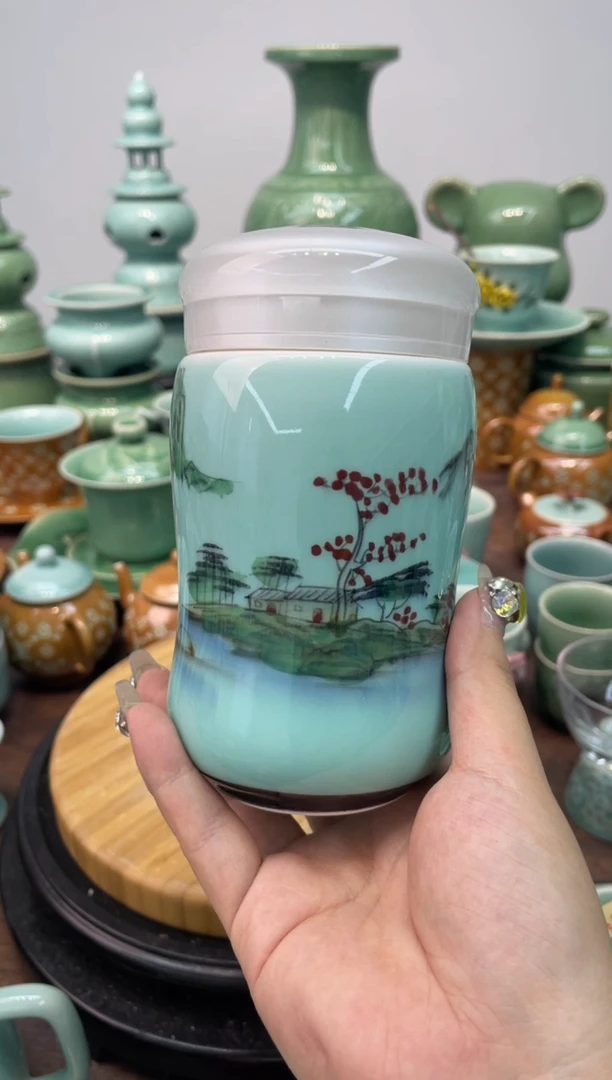 特价福利 微瑕 慧仙青瓷
