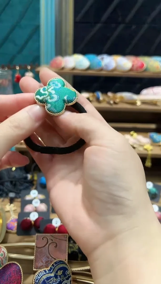 【闪购商品】【孤品款2.7】四叶草祥云发绳一个