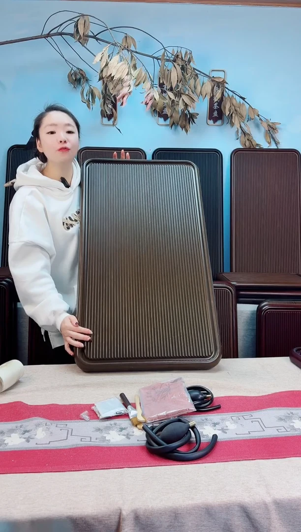 黑**士千川黄色茶盘90*50*5